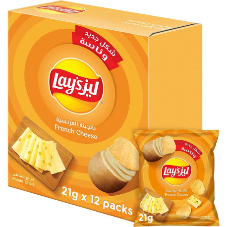Lay's Cheese Potato Chips 12 Pack x 21G