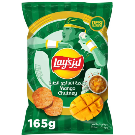 Lay's Mango Chutney Potato Chips 165G