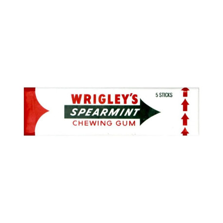 wrigley's spearmint Chewing gum 5 sticks