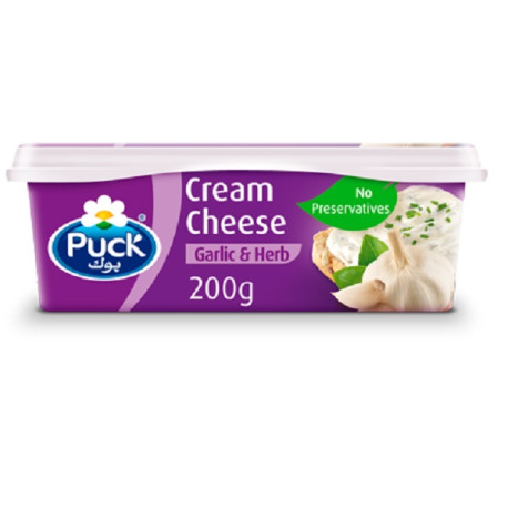 Puck Cream Cheese with Garlic and...