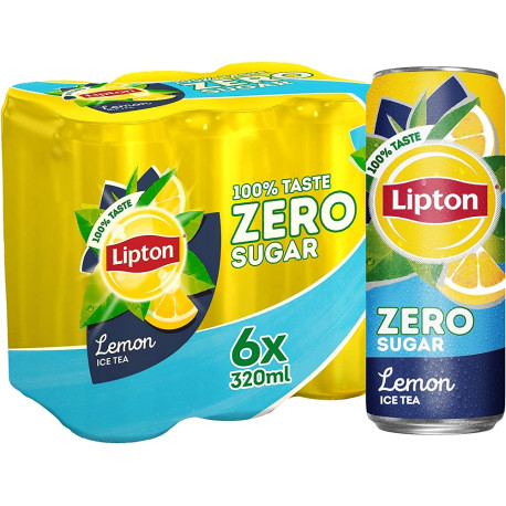 Lipton Lemon Zero Sugar Iced Tea 6 x...