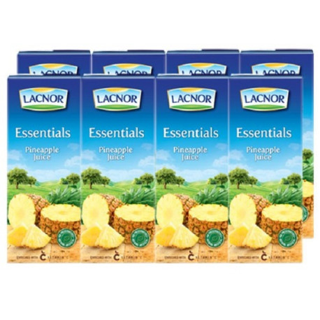 Lacnor Pineapple Juice 8 x 180ML