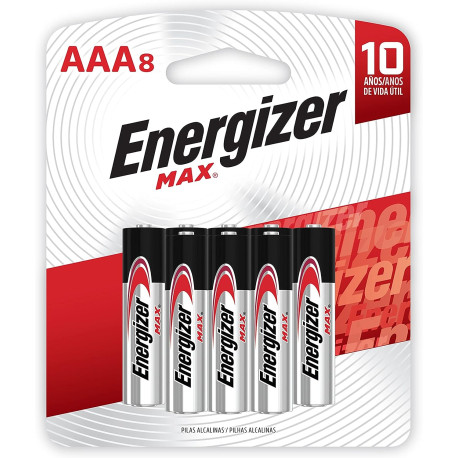 Energizer Max Alkaline AAA 8 Pieces...