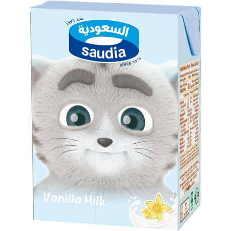 Saudia Long Life Vanilla Milk 200ML