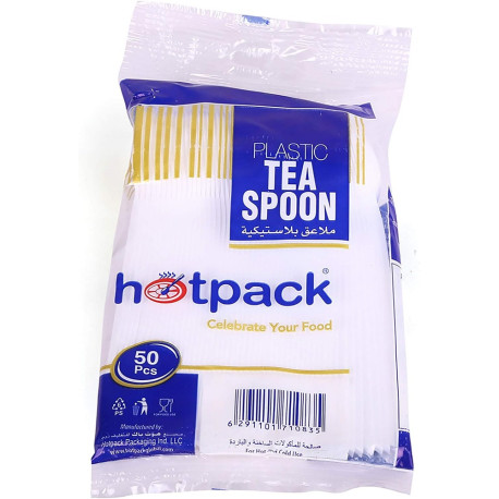 Hotpack Plastic Tea Spoon 50 Pieces