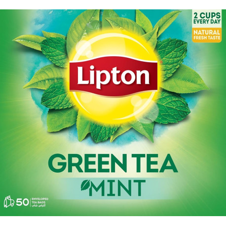 Lipton Green Tea Mint 50 Envelope Tea...
