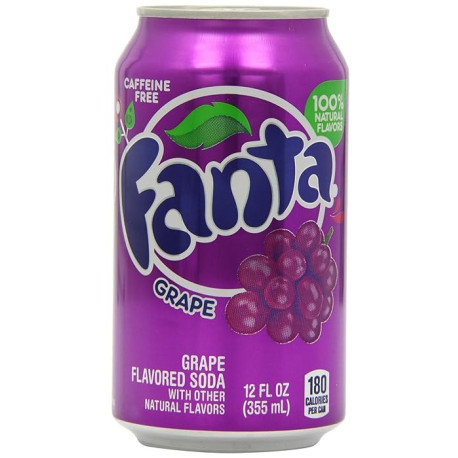 Fanta Grape Soda Can 355ML