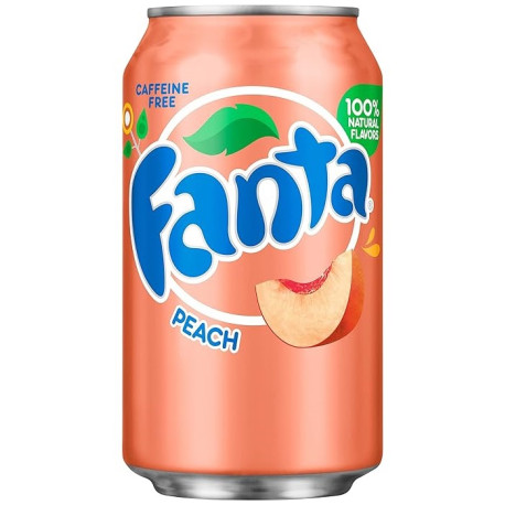 Fanta Peach Soda Can 355ML