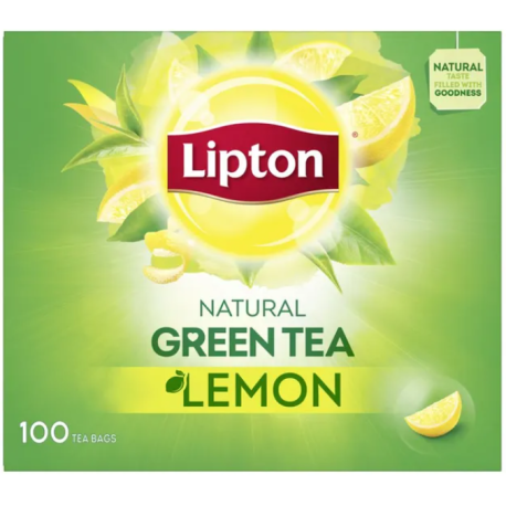 Lipton Lemon Green Tea 100 Tea Bags