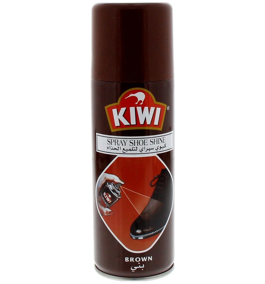 Kiwi Crown Brown Spray Shoe Shine 200ml 