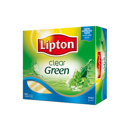 Lipton Clear Green Tea Mint 100 Tea Bags