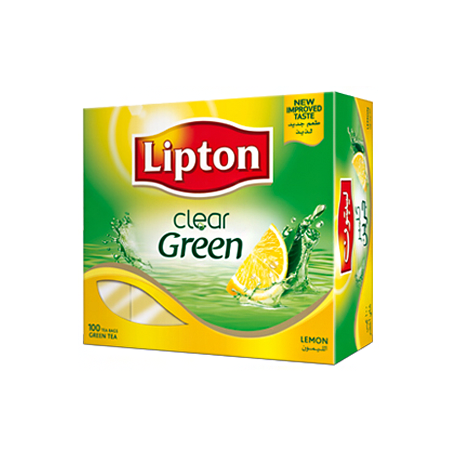 Lipton Lemon Green Tea 100 Tea Bags