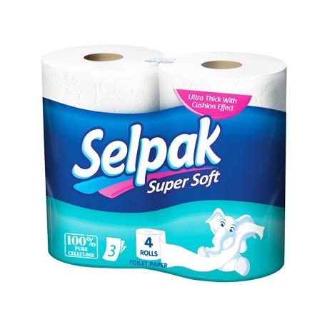 Selpak Super Soft 4 Toilet Rolls