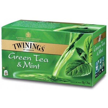 Twinings Green Tea & Mint 25 Bags