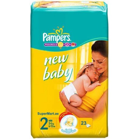 Pampers New Baby 2, Small 3-6 kg, 23...