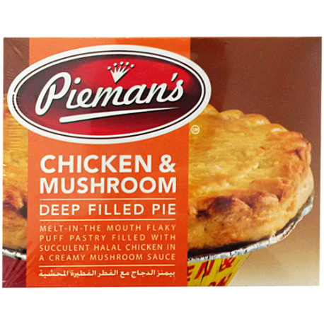 Pieman S Chicken Mushroom Deep Filled Pie 185g From Supermart Ae